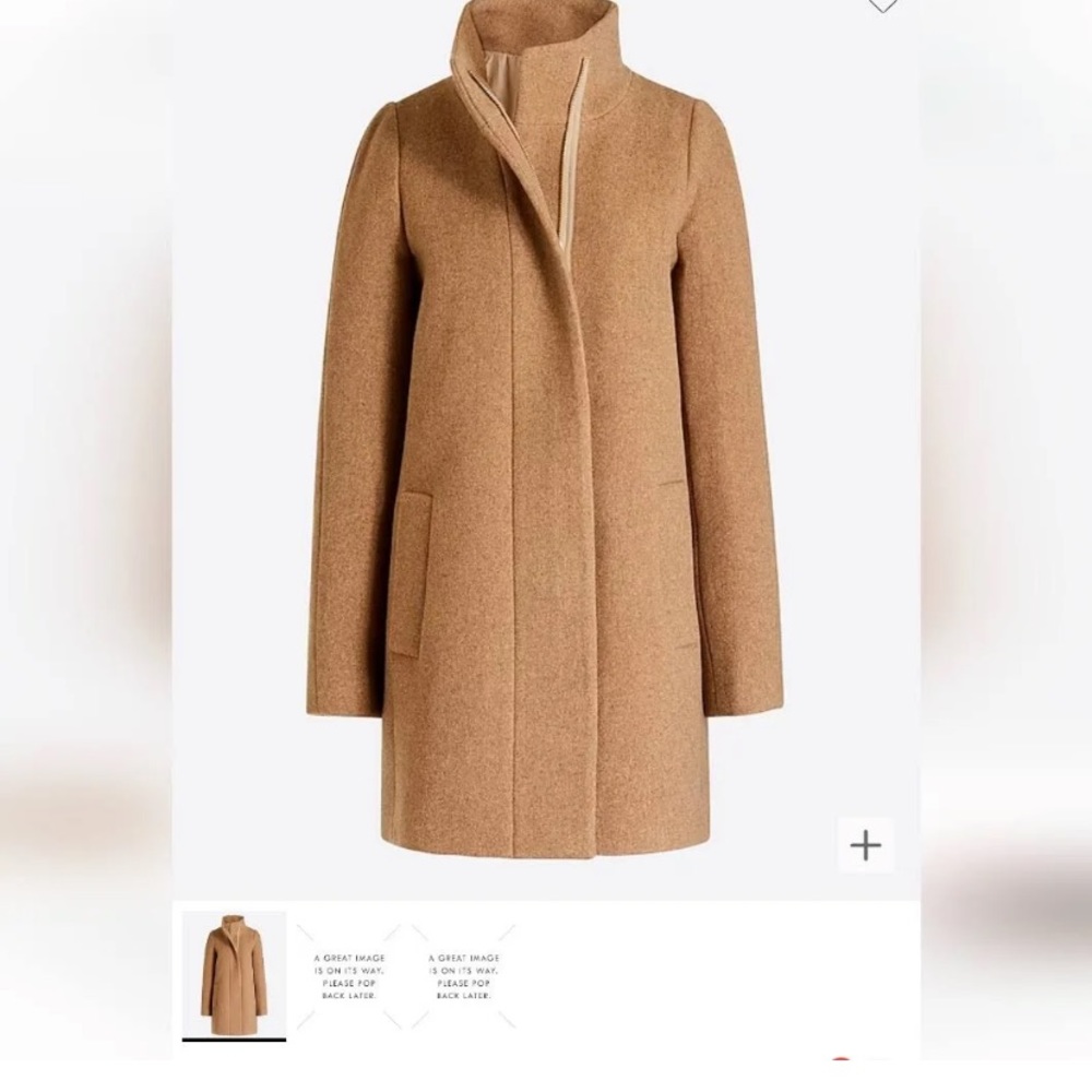 J. Crew City Coat — Tan SIZE 6
